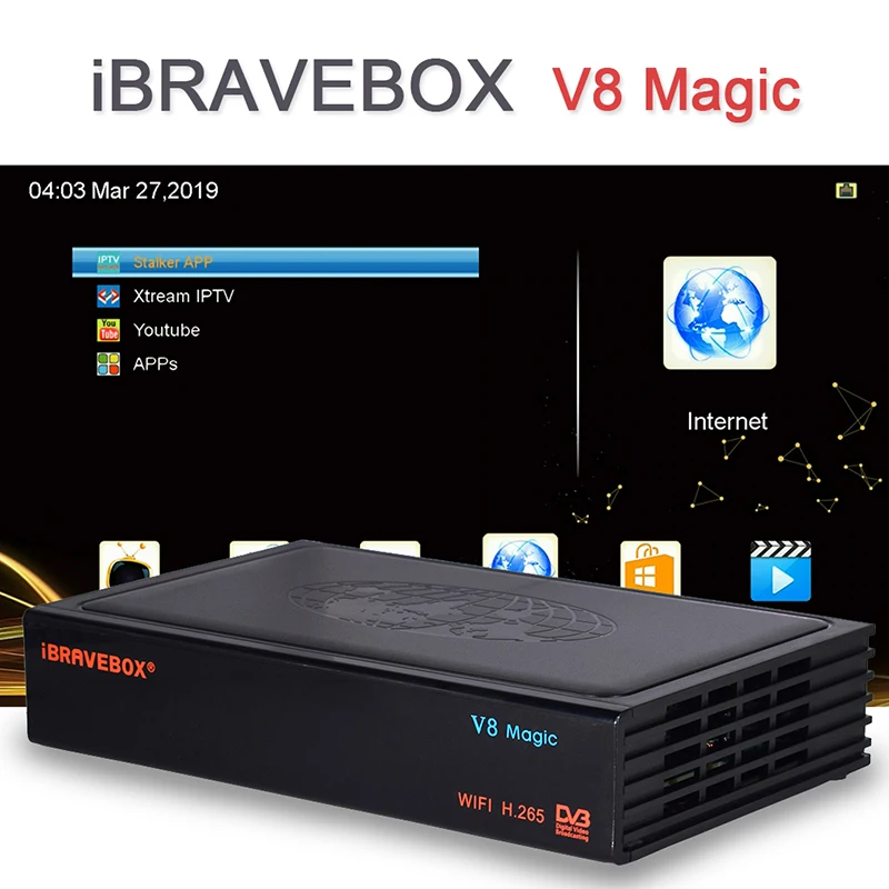 IBRAVEBOX V8 Magic DVB S2/S спутниковый ТВ декодер приемника компьютерной приставки к