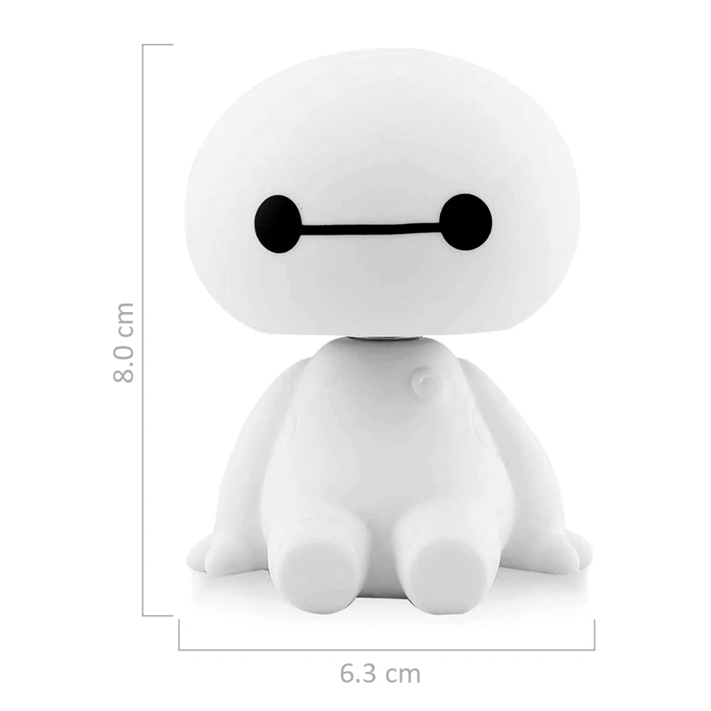 Автомобильные украшения, качающаяся голова, робот Baymax, мультяшная большая кукла героя, пластиковые игрушки, автомобильные интерьерные украшения, домашний декор, авто аксессуары