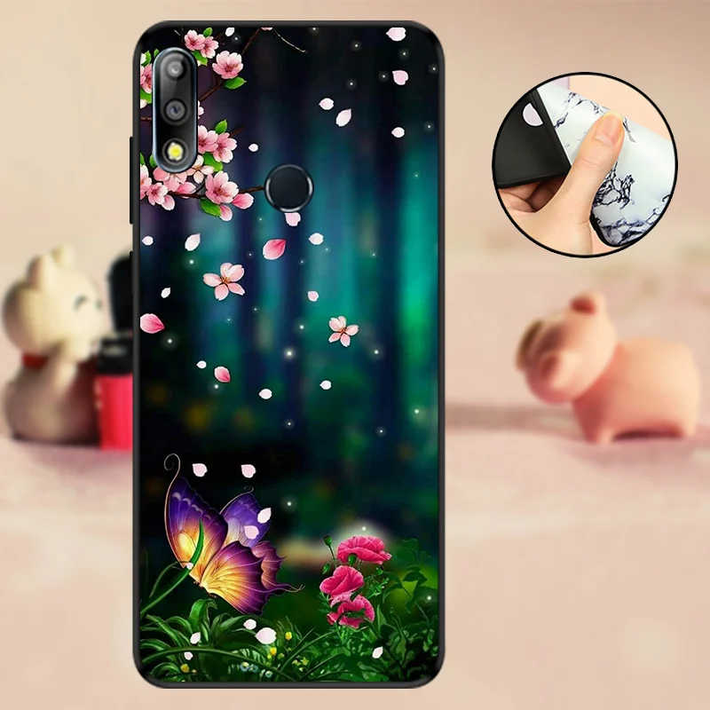 Чехол для ASUS ZB633KL ZenFone MAX PRO M2 ZB631KL мягкий силиконовый чехол черный бампер из ТПУ ZB