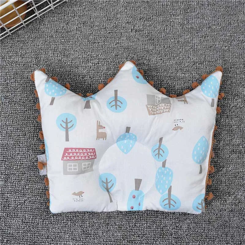 Baby Pillow Newborn Room Decoration Prevent Flat Head Nursing Pillows For Infant Crown Shape Cushion Sleeping Positioner