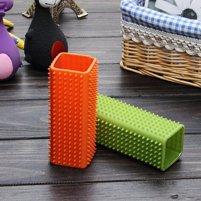 1pcs Professional Rubber Magic Pet Dog Cat Hair Removal Brush Soft Sticky Hair Tool For Puppy