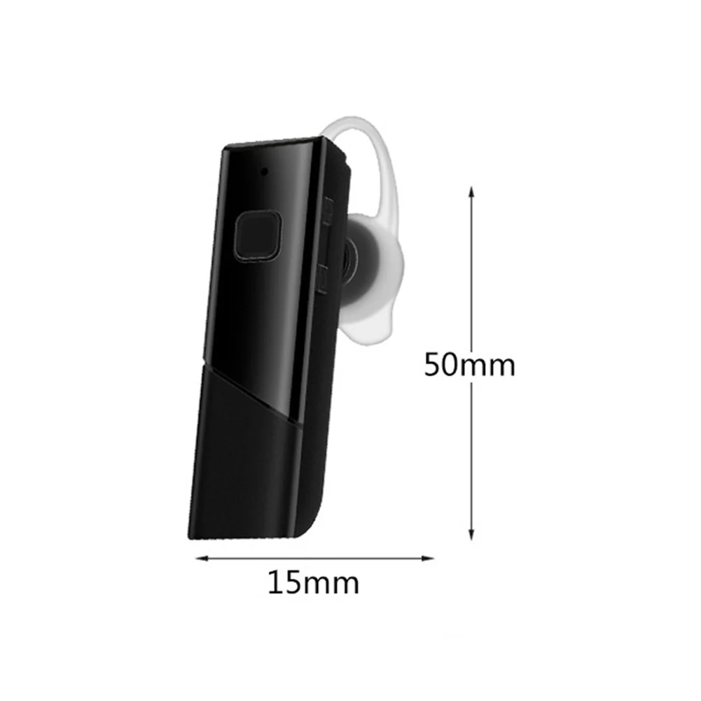 Bluetooth 5,0 Беспроводные наушники с одним ухом, гарнитура Bluetooth для бизнеса, 8 часов воспроизведения для бизнеса/вождения