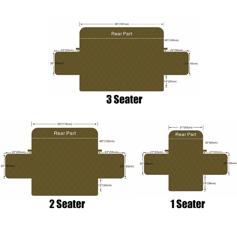 1/2/3 на заднем сиденье собака диван Защитная крышка Гостиная Водонепроницаемый диван кресло топливного бака защитная накладка Чехлы для 3 подушки дивана