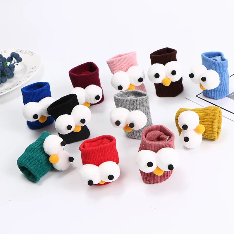 

FRALOSHA Cute Knee Socks Girls Cotton Fashion Creative Big Eyes Socks Girls Baby Clothes Accessories Unisex Cartoon Socks