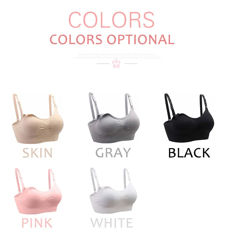 6 Colors Maternity Nursing Cotton Bra for Breastfeeding Underwear Wirefree Nursing Breast Emzirme Sutyeni Brassiere Brand Top (4)