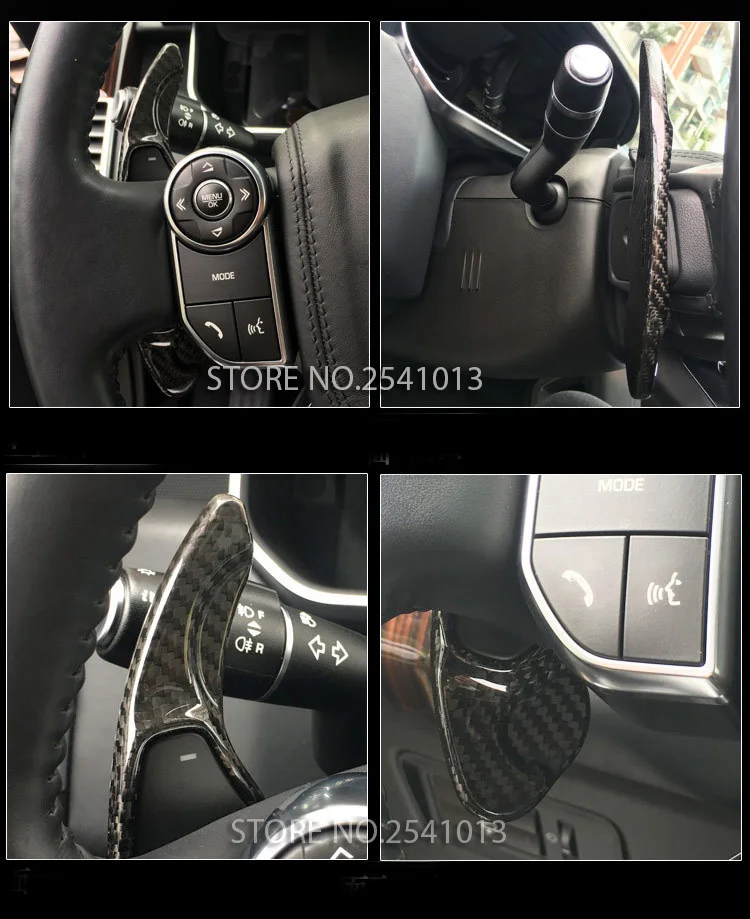 DEE углеродное волокно рулевое колесо сдвиг весло переключения расширение для Land Range Rover Evoque Дискавери Спорт/для Jaguar XF XE