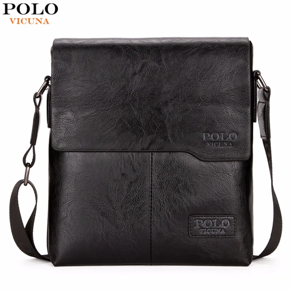 VICUNA POLO Vintage Fashion Mens Leather Bag Brand Casual Business Mens Bag High Quality New