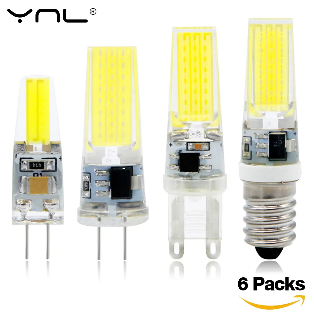 Светодиодная лампа E14 G9 G4 220 В переменного тока 12 постоянного 6 шт.|led g9|g4 led lamplampada g9 |