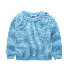 Лидер продаж; модные вязаные свитера; осеннее пальто для маленьких мальчиков и девочек; свитер ярких цветов с длинными рукавами; топы