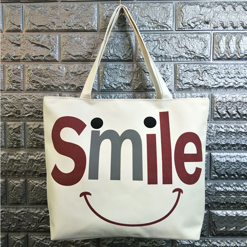 

2019 Women Canvas Bag Korean Girls Bag Student Shoulder Tote Bags Shopping Environmental Protection Bag High Capacity c023