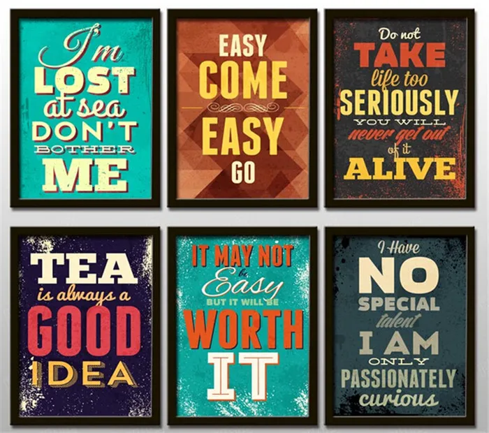 Creative Office Adornment Motivational Clroom English Hang Creative Office Adornment Motivational Clroom English Hang Painting Wall Retro Letters Hd0281 In Calligraphy From Home