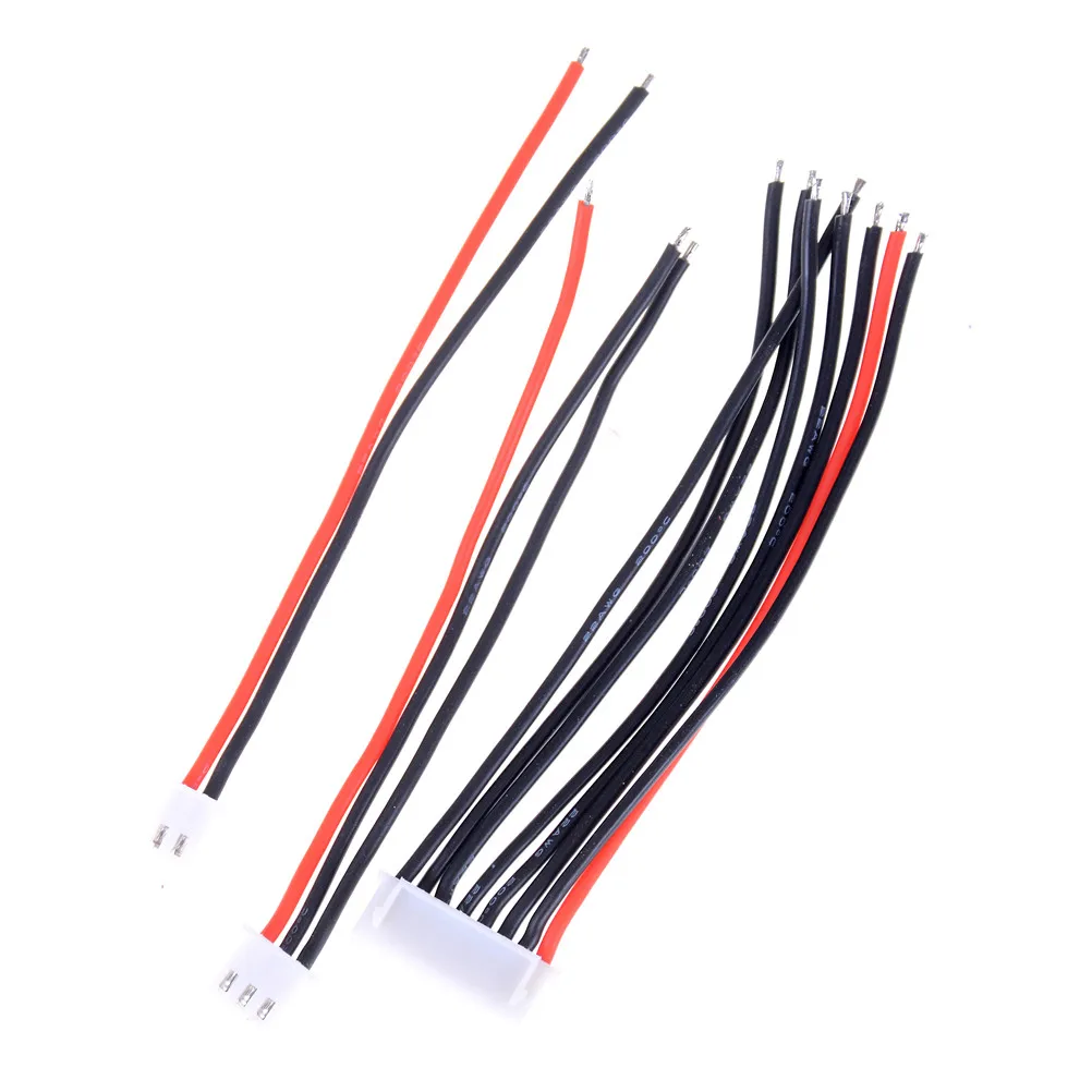 10 см 1S 2S 3S 6S 7S 8S 1P/2P/3P... Зарядный кабель 22 AWG силиконовый провод JST XH 1 шт.|Детали и