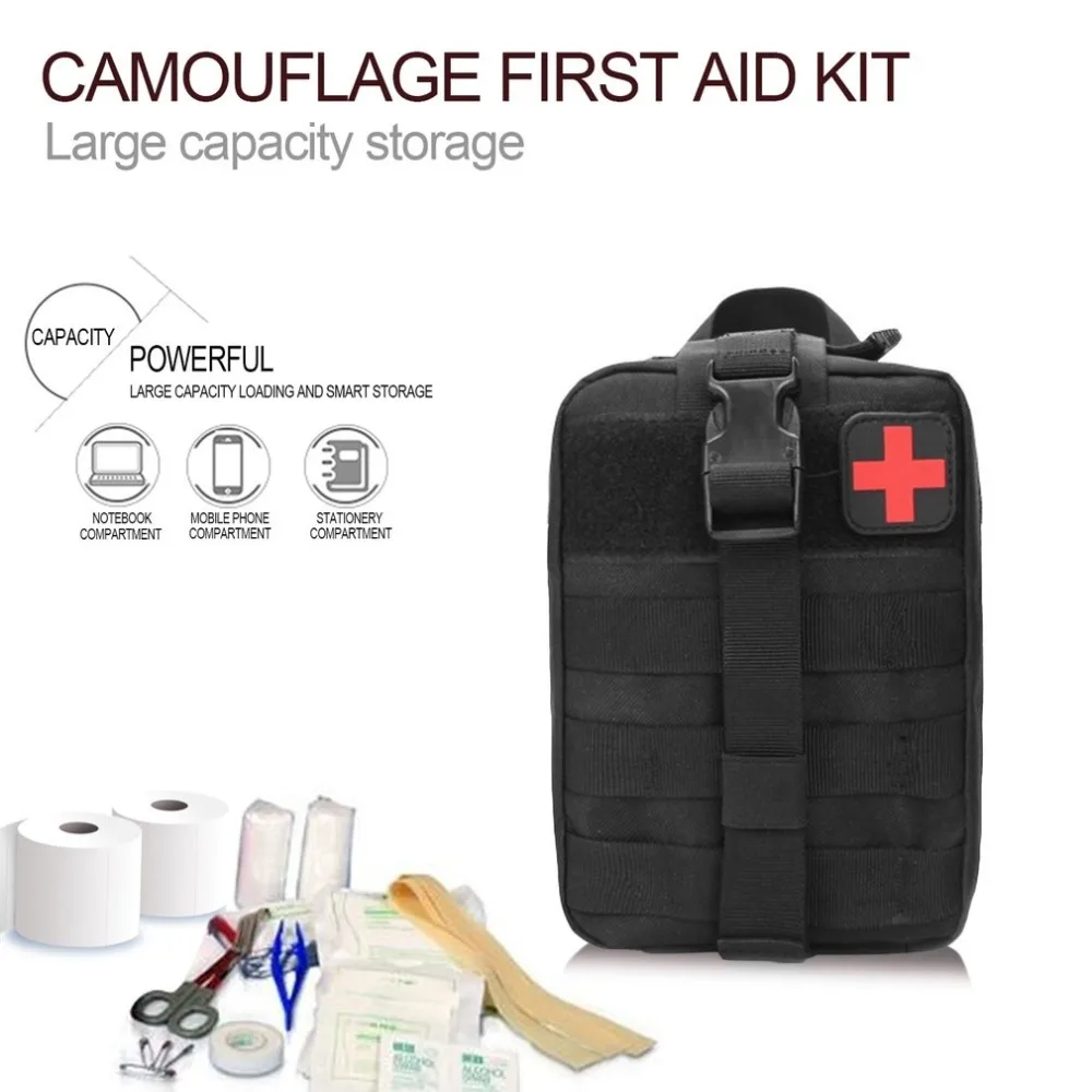 OUTDA тактическая сумка первой помощи, медицинский набор, сумка Molle EMT, Аварийная сумка для выживания, открытая медицинская коробка, большой размер, сумка SOS/посылка