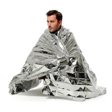 300 шт./лот Водонепроницаемый Открытый аварийный выживания фольги тепловой первой помощи спасательное одеяло