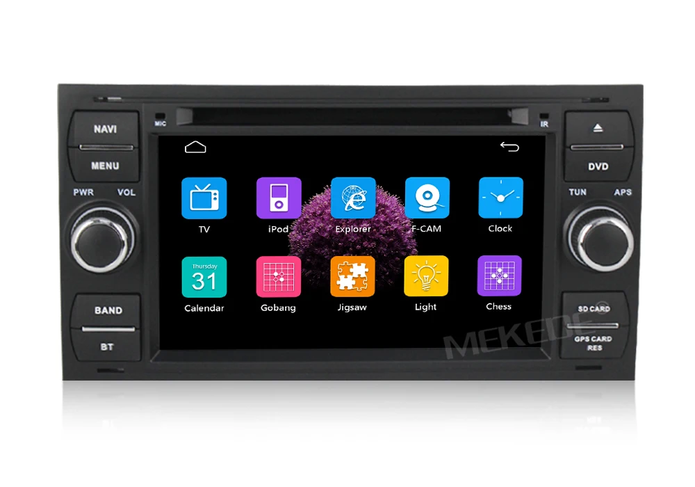 Cheap MEKEDE free shipping Car Multimedia dvd Player For Focus C-Max S-Max Fusion Connect Fiesta Galaxy Mondeo Car Radio Head Unit BT 12