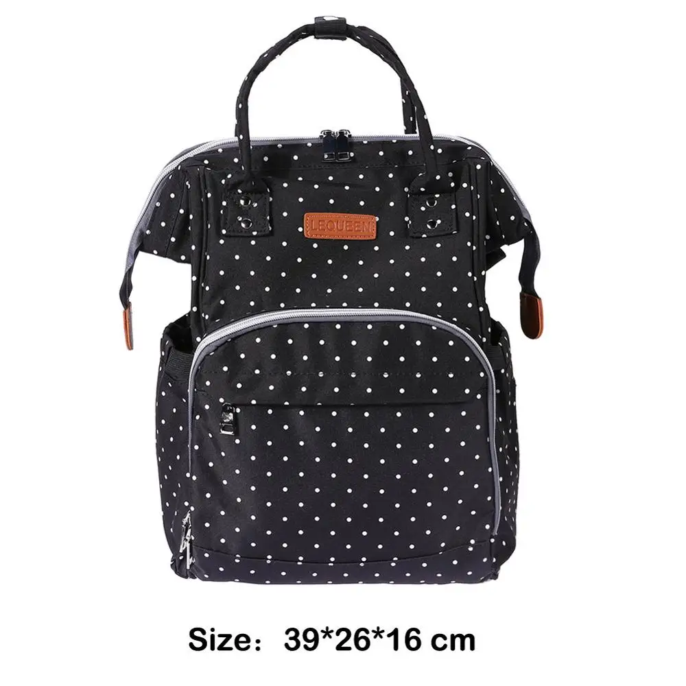 LEQUEEN сумка для подгузников, многофункциональная Большая вместительная сумка для мам и детей, сумка для кормящих мам, дорожный рюкзак для покупок, сумка-Органайзер для подгузников - Цвет: 14