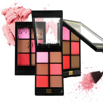 

ZD 3Pcs Face Powder Makeup Palette Maquiagem 6 Colors Bronzer Blusher Palettes Highlighter Waterproof Contouring Cosmetics F2108