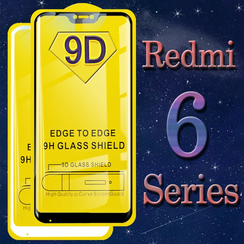 

Glass Redmi6 Screen Protector For Redmi 6A Note 6 Pro Xiomi Red Mi 6 A 9D On Ksiomi A6 6Pro Mi6 Protective Full Cover Tremp Glas