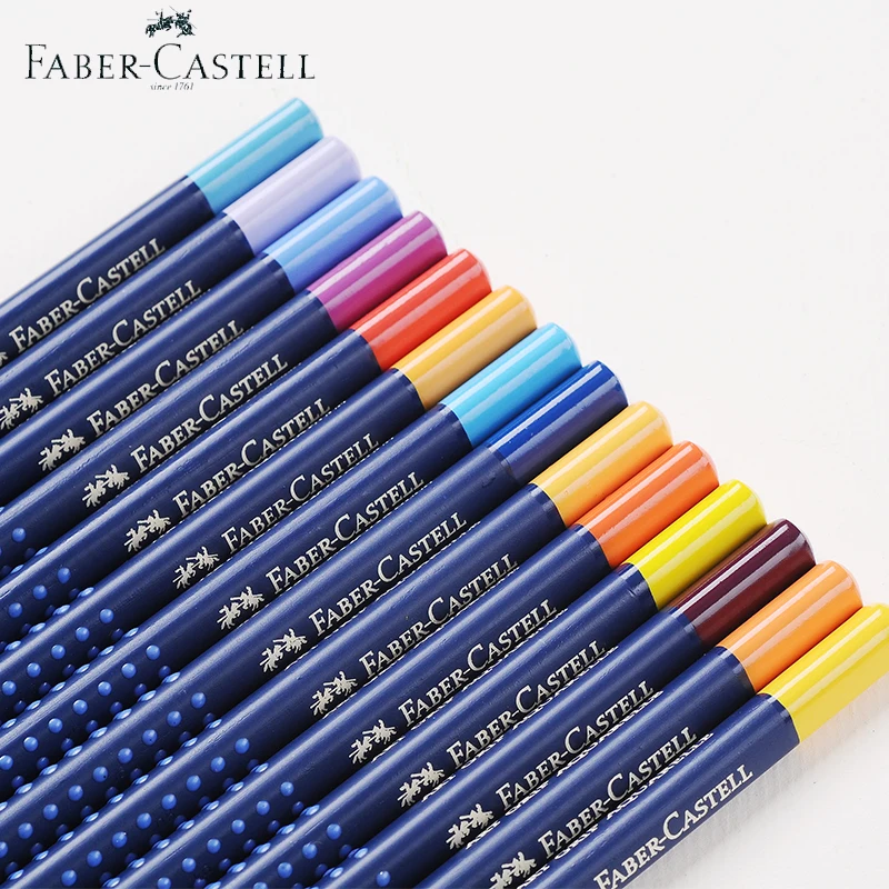 Asli Faber Castell Baru 1142 Art Grip Aquarelle Cat Air Pensil Tin 12/24/26/ 60 Warna Seni Kualitas Gambar Profesional| | - Aliexpress