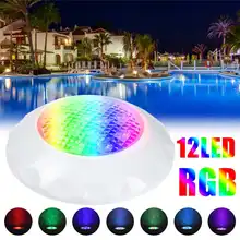 Smuxi 12 Вт RGB светодиодный светильник для бассейна IP68 Водонепроницаемый AC12-24V открытый RGB подводный светильник для пруда светодиодный Piscina Luz точечный светильник
