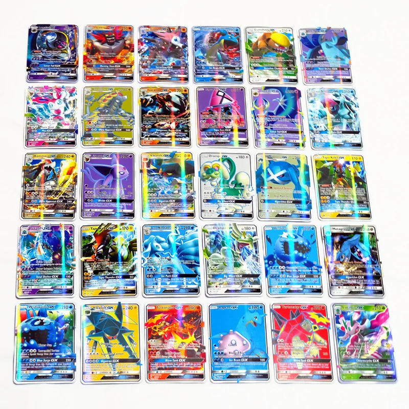 200 шт., 25, 50, 100 шт., GX, EX Shining, карточные игры, Battle Carte, торговые карты, игра, детская игрушка