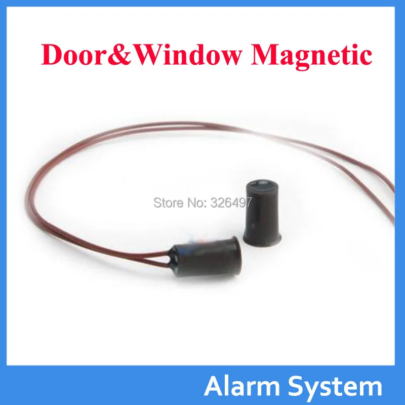 

10pcs /lot circular Window or Door Contact Wired Magnetic Reed Switch Door Open Alarm system /closed NC Relay Output Ma