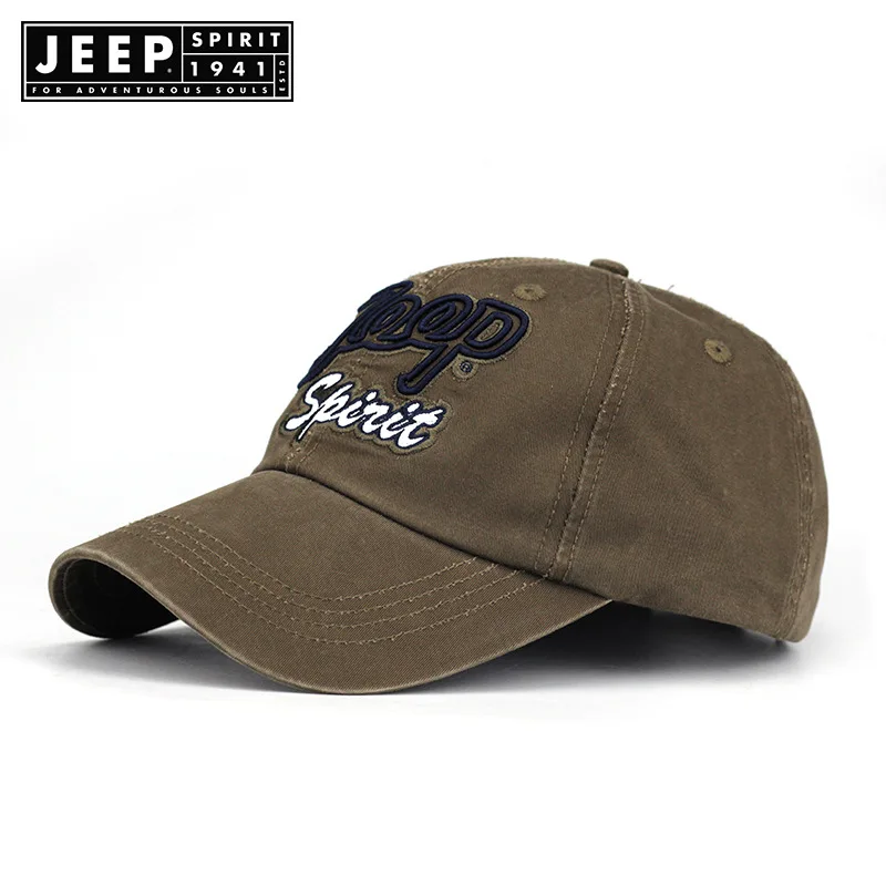 JEEP SPIRIT брендовая Кепка s мужская повседневная хлопковая регулируемая бейсболка с вышивкой буквы наружная Кепка s для мужчин и женщин gorras para hombre