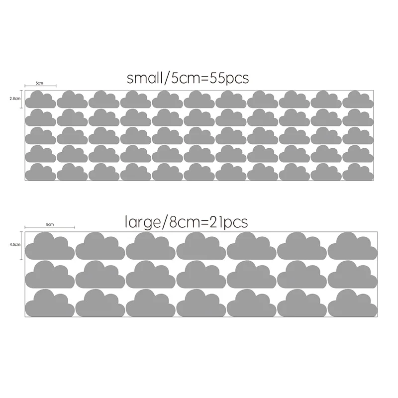 Маленькие декоративные наклейки с облаком для детской комнаты для мальчиков, настенные наклейки для детской комнаты, детские наклейки на стену для детской спальни