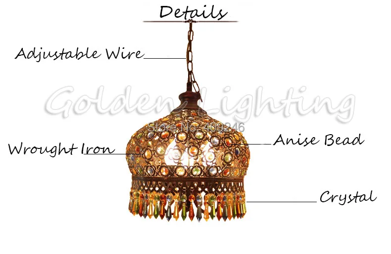 Modren Bohemia винтажный Модный светодиодный светильник K9 Cystal, подвесной светильник, бронзовый декоративный светильник, светильник s, роскошные люстры, светильник