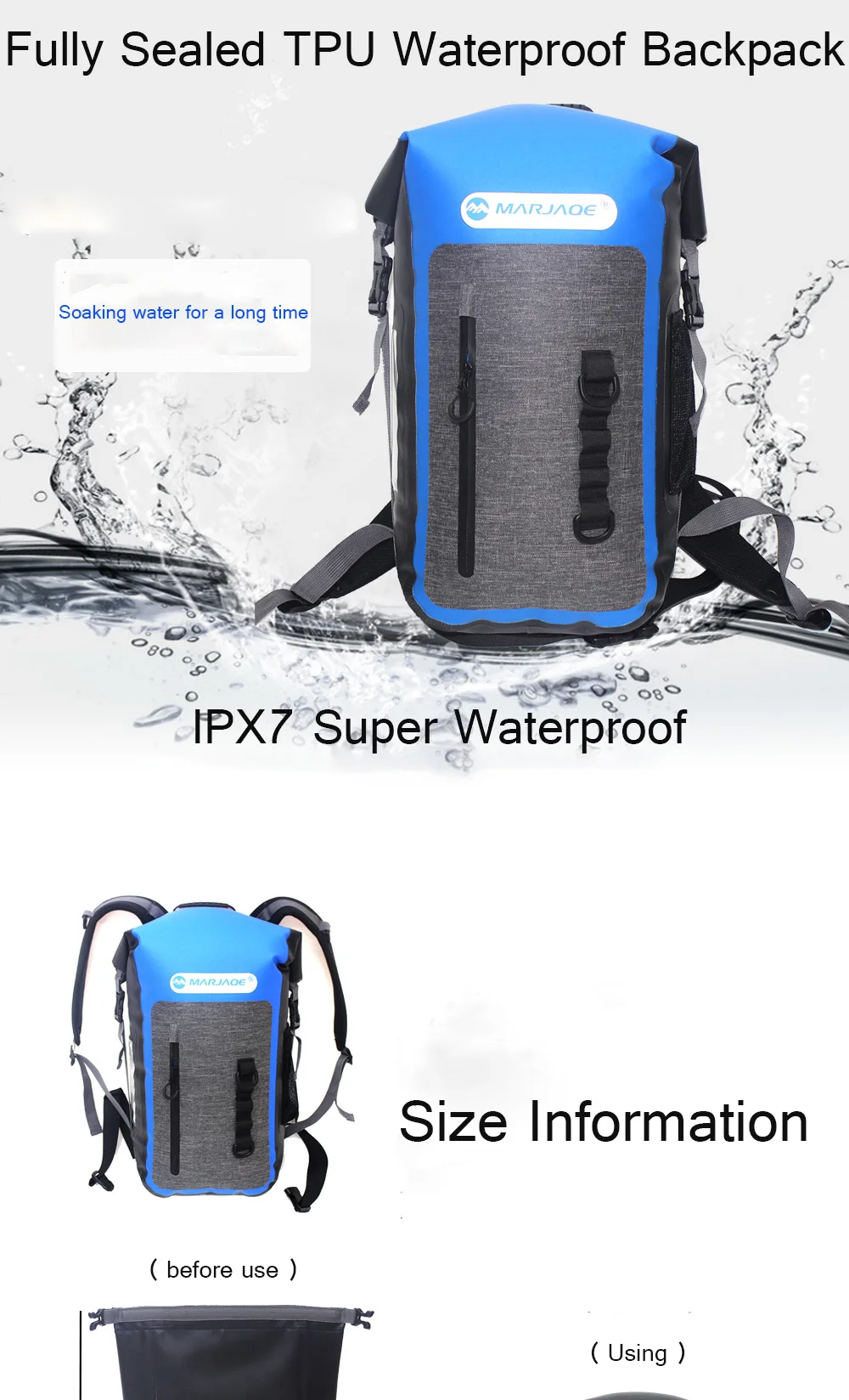 tpu waterproof backpack