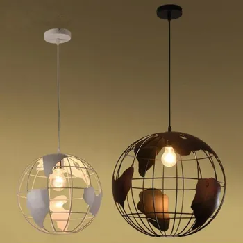 

European reative globe led Pendant Lights led lamps high quality iron globe Pendant lamps E27 led lustre lighting Pendant lamp