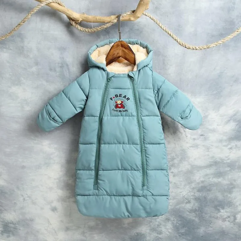 

Hooded Baby Sleeping Bag Long Sleeve Sleep Sack Newborn Baby Sleeper 0-12 Months