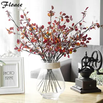 

Floace 10pcs/lot Artificial Leaves bouquets touch leaves forest decorative fake flowers wedding