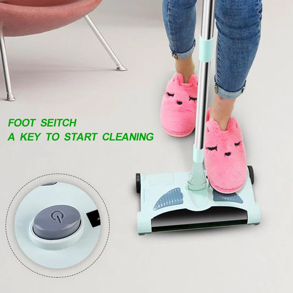

2 In 1 Catcher Cleaning ABS Sweeping Electric Floor Broom Battery Powered Dust Collector Vacuum Cleaner Wireless Mopping Machine
