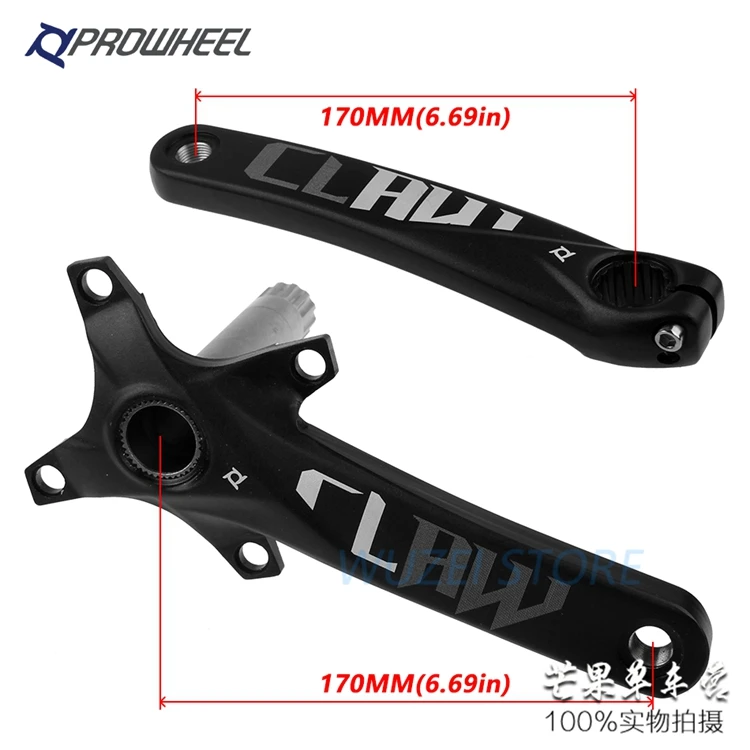 Горный велосипед PROWHEEL 104BCD 170 мм горный алюминиевое дно MTB Fiets Кривошип 1/2x1 0/11