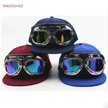 MAERSHEI детские очки пилота бейсбольная кепка sanpback Европа и Америка не-основные мальчики и девочки хип-хоп кепка