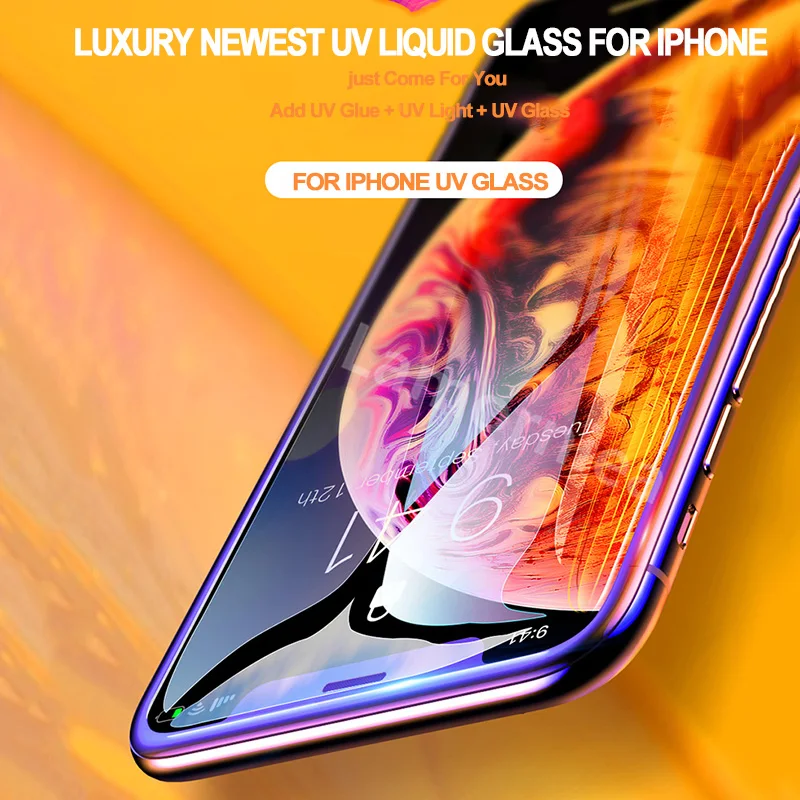 Защитное стекло закаленное 9D для iPhone XS MAX XR X 6 6S 7 8 Plus 11 Pro Max 2021 | Мобильные телефоны