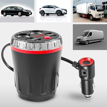 

Fast Charger 2.1A FM Transmitter Bluetooth Car Wirless Radio Adapter AUX MP3 Player FM Modulator with Hands-free Speaking 4 USB