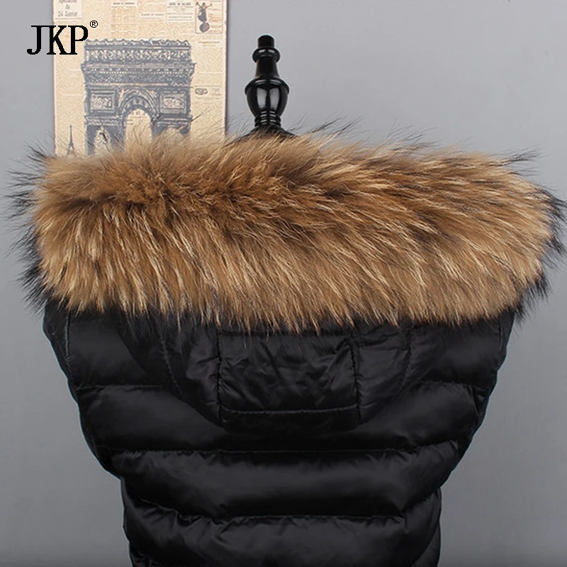 2020 Winter Real Natural Raccoon Fur Collar Womens Scarf Fashion Coat Sweater Scarves Collar Luxury Raccoon Fur Neck Cap