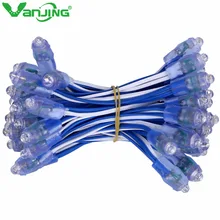 Светодиодные пиксельные модули 9 мм Одноцветный модуль светодиодный узлов DC5V IP68 Водонепроницаемый точечные лампы для рекламы 50 шт./лот