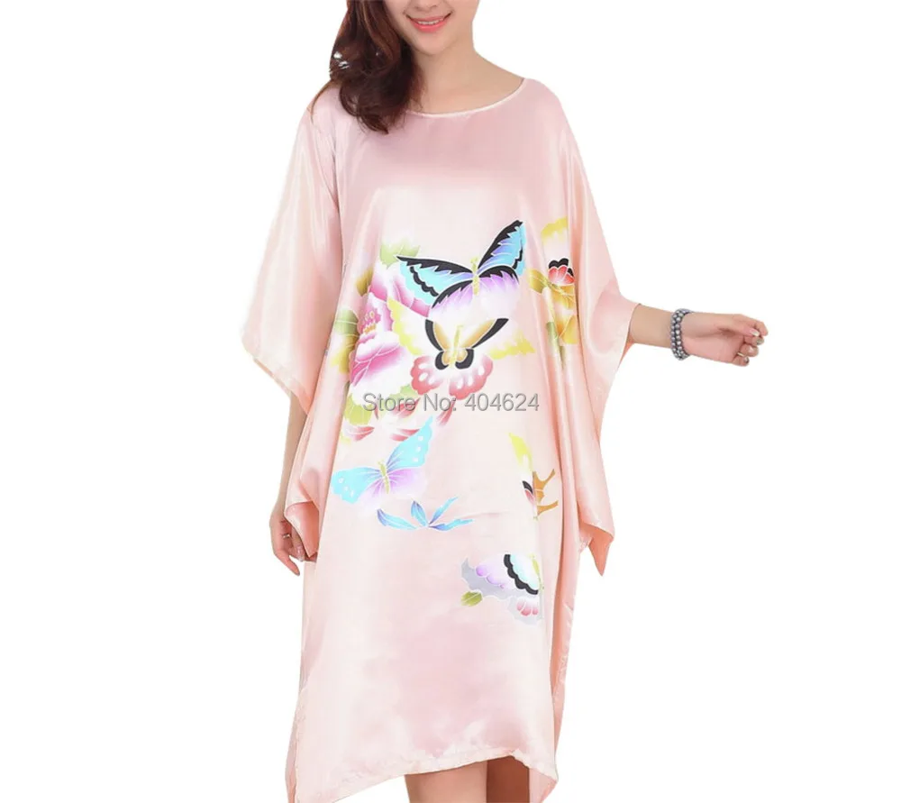 

Women modern kimono Tang Suit bathrobe rayon with fancy print design pajamas luxurious for 4 different styles