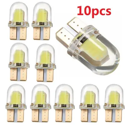 10 шт. светодиодный W5W T10 194 168 W5W COB 8SMD светодиодный светильник для парковки авто клинообразный габаритный светильник CANBUS яркая кварцевая белая лампа