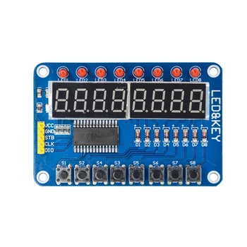 

5PCS Smart Electronics 8-Bit Digital LED Tube 8-Bit TM1638 Key Display Module AVR Authentic High Quality
