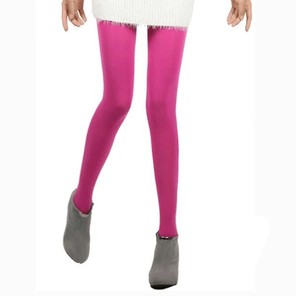 Female Tight 11 Colors Woman Sexy 120D Candy Color Pantyhose Plus Size Stockings Multicolour Stovepipe Tights - Цвет: E