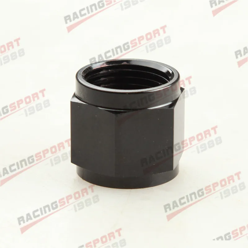 Pack of 2 8AN Flare Cap Fitting Aluminum Anodized AN8 Tube Pipe Plug Nut Block off Fuel Hose Line Adapter