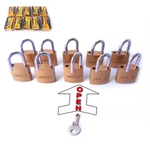 free shipping 10PC 25mm padlocks open by same keys