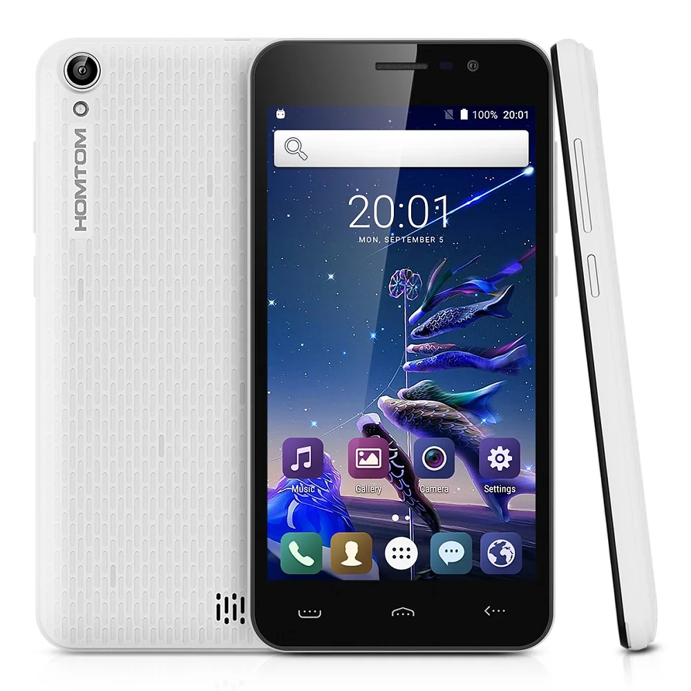 Clearance Homtom HT16 5.0 inch Smartphone MT6580 Quad Core Android 6.0 1GB RAM 8GB ROM 3000mAh 8MP 3G WCDMA Mobile Phone