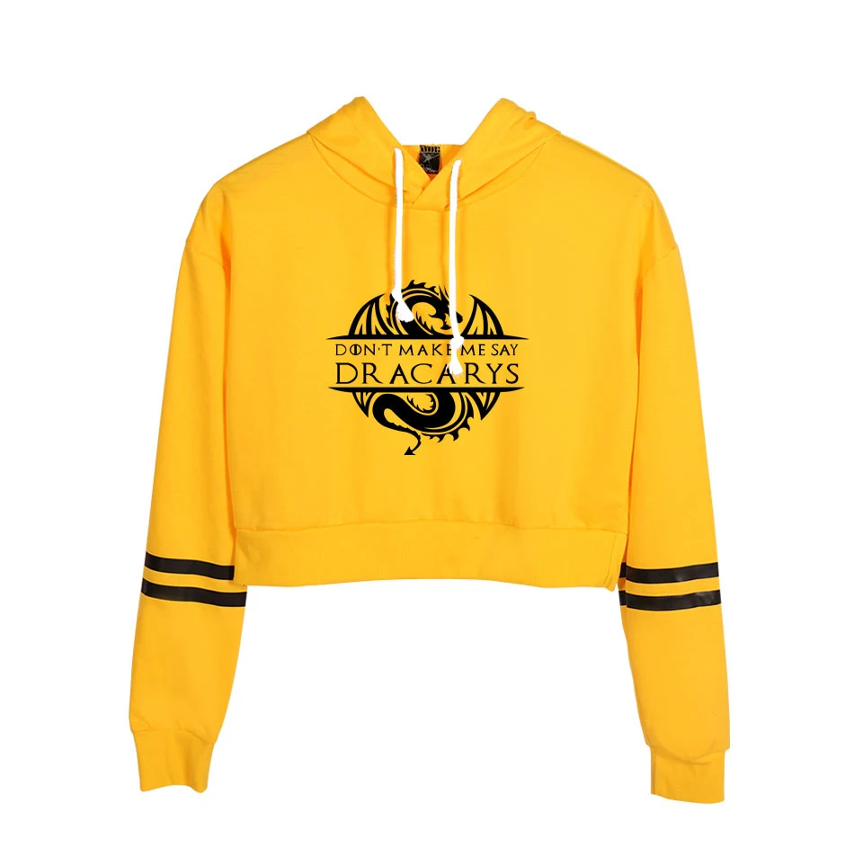 

Game of Thrones Dracarys hoodie girl fashion multiple colour girl pullover dracarys short personality hot hoodies pullover
