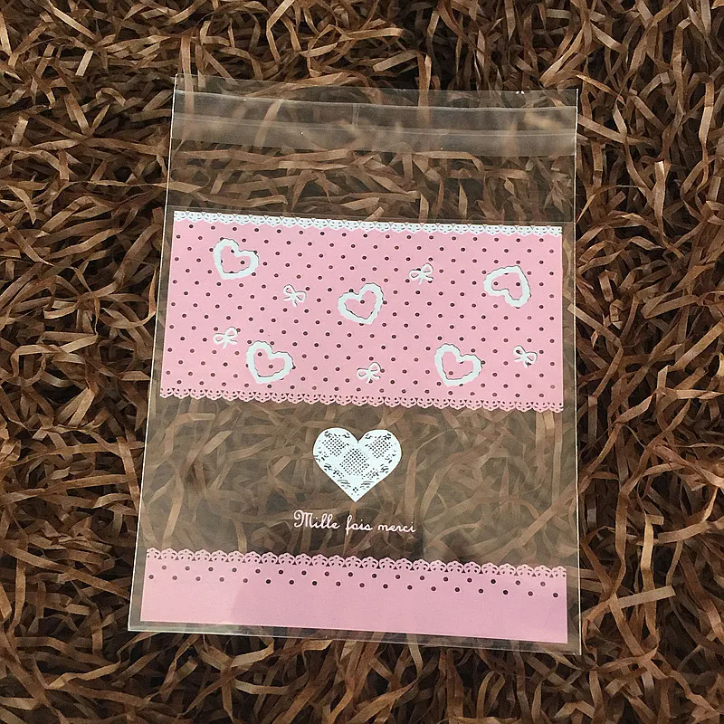 100pcs Plastic Cookie Zip Lock Biscuit Candy Sweets Ziplock Transparent
