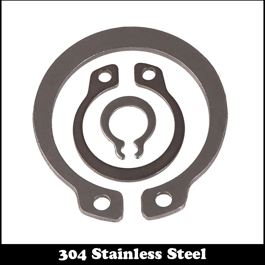 

25Pcs M16 304 Stainless Steel 304ss Spring Washer DIN471 C Type Snap Retaining Ring For 16mm Outside External Shaft Circlip